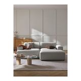 S Home Design Concept Molly Mini 2 Modül Sağ Köşe Kanepe Açık Gri Keten KETEN AÇIK GRİ