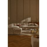 S Home Design Concept Molly Xl Köşe Koltuk Takımı Babyface, Sol Köşe Kırık Beyaz 290x290 Cm
