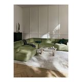 S Home Design Concept Molly Xl Köşe Koltuk Takımı Sol Köşe Fitilli Yağ Yeşili