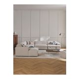 S Home Design Concept Molly Xl Köşe Koltuk Takımı Sol Köşe Keten Kırık Beyaz