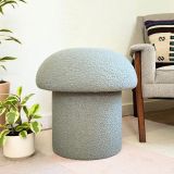S Home Desıgn Concept, Mushroom Mantar Puf, Peluş, Gri