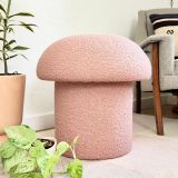 S Home Desıgn Concept Mushroom Mantar Puf, Toz Pembe