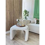 S Home Design Concept Penolope Teddy U Puf - 45 x 61 - Beyaz