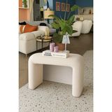 S Home Design Concept Penolope U Fitilli Puf, Kırık Beyaz - 45 x 61