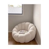 S Home Design Concept Pumpkin Teddy Beyaz Peluş Berjer Peluş Beyaz