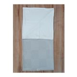 S.kahve Kız Erkek Bebek Battaniyesi Pike%100 Pamuklu Doğal Organik Uyku Çift Taraflı Örtü 86x86cm GRİ