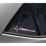 S Koda Fabia Yan Cam Sticker Oto Kapı 20 Cm X 7 Cm Holo-chroma