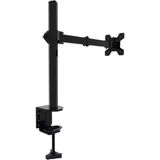 S Line Tek Kollu 13"-27" 10 kg Masaüstü Monitör Askı Aparatı – Vesa 75X75 / 100X100, 360° Döner, Ergonomik - Siyah