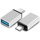 S Line USB To USB Type-C Çevirici Convertor Otg - Bellek Takma Aparatı - Gri
