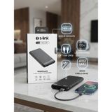 S-Link 10000MAH Powerbank-Çift Çıkışlı Powerbank - Siyah