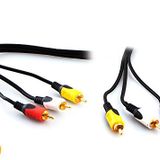 S-link 3RCA To 3RCA Gold Kablo Siyah, 20m