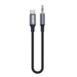 S-Link Armor Mc-01 1.2M Type-C To M Aux Örgülü Metal Başlıklı Siyah Ses Kablosu (Kdo)