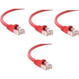 S-Link Cat6 Kırmızı 2 Metre RJ45 Lan Kablosu Uçları Hazır Takılı Bilgisayar Modem Internet Ethernet Kablosu