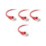 S-Link Cat6 Kırmızı 40 Metre RJ45 Lan Kablosu Uçları Hazır Takılı Bilgisayar Modem Internet Ethernet Kablosu
