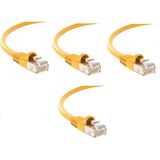 S-Link Cat6 Sarı 2 Metre RJ45 Lan Kablosu Uçları Hazır Takılı Bilgisayar Modem Internet Ethernet Kablosu