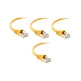 S-Link Cat6 Sarı 30 Metre RJ45 Lan Kablosu Uçları Hazır Takılı Bilgisayar Modem Internet Ethernet Kablosu