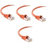 S-Link Cat6 Turuncu 2 Metre RJ45 Lan Kablosu Uçları Hazır Takılı Bilgisayar Modem Internet Ethernet Kablosu