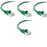 S-Link Cat6 Yeşil 1 Metre RJ45 Lan Kablosu Uçları Hazır Takılı Bilgisayar Modem Internet Ethernet Kablosu