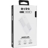 s-link ip-g12n 10000mah micro+usb+ type-c giriş+çıkış beyaz taşınabilir pil şarj cihazı powerbank - Siyah