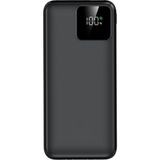 S-Link IP-G16L 10000MAH PD20W Type-C+Lightning Kablolu Siyah LCD Taşınabilir Pil Şarj Cihazı Powerbank