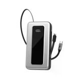 S-link Ip-g20m 20000mah Pd65w Makaralı Siyah Lcd Taşınabilir Pil Şarj Cihazı Powerbank