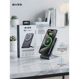 S-Link Magsafe Kablosuz Şarj Cihazı & 5000MAH Powerbank / Masaüstü Stand - Siyah