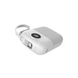 S-link MP110 10000mAh PD 22.5W Beyaz Powerbank – Type-C + Lightning Kablolu LCD Göstergeli Taşınabilir Hızlı Şarj Cihazı