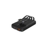 S-link P104 10000mAh PRM Dahili Kablolu HSC22.5W+PD20W Siyah LCD Powerbank