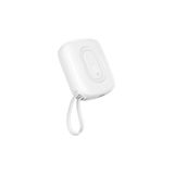S-LINK P20M 10000mAh PD20W Type-C Kablolu Beyaz LCD Taşınabilir Pil Şarj Cihazı Powerbank