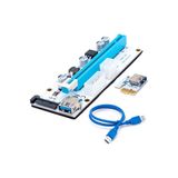 S-LINK Pci-e 1x To 16x Riser Kart Bitcoin Mining Ekran Kartı Uzatma Kablosu Sata 6pin Power