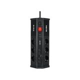 S-link Prz03 PrizHive 3M 630 Joule 1.5 mm 2 USB TypeC 2.4A/5V 500V 6000V 6lı Akım Korumalı Priz