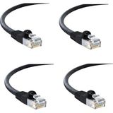 S-Link S-Link 5 Metre Cat6 Siyah 23AWG 0.57MM Cca Double Jack RJ45 Lan Kablosu Uçları Hazır Takılı Bilgisayar Modem Internet Ethernet Kablosu