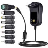 S-Link SL-129C 3 Volt - 12 Volt 8 Uçlu Switch Mode Plastik Kasa Adaptör