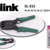 S-LINK SL-315 RJ 11+RJ 12+RJ 45 Sıkma Pensesi