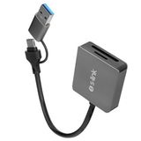 S-link SL-CR21 TypeC ve USB3.0 SD-Micro SD 110M-S Hızlı 2 in 1 Metal Kart Okuyucu (KDO)