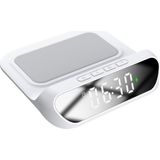 S-Link Sl-Cw18 Telefon Uyumlu 15W Lcd Ekran Double Alarmlı Beyaz Kablosuz Şarj Cihazı