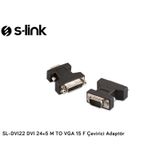S-Link SL-DVI22 DVI 24+5 Dişi VGA Erkek Dönüştürücü