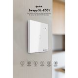S-LINK SL-EG31 Kablosuz ve Dokunmatik Aydınlatma Anahtarı 1'Li Wifi TUYA Destekli