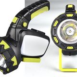 S-Link SL-F894 5W LED 18 Beyaz 18 Kırmızı Ledli Işık Modlu Döner Kollu El Feneri