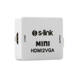S-Link Sl-Hvc10 Hdmı To Vga + Audio Çevirici (Kdo)