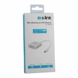 S-Link SL-MD85 Mini Display Port Erkek to DVI 24+5 Dönüştürücü