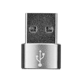 S-Link SL-TA28M Siyah Type C F To USB M Metal Gövdeli Otg Çevirici - Açık Gri