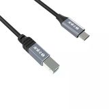 S-Link Sl-U2004 Type-C 1.5M Metal Başlıklı Siyah Yazıcı Kablosu, Type C Yazıcı Kablosu