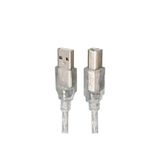 S-Link Sl-U2007 7 Metre Usb2.0 Yazıcı Kablosu Şeffaf Kalın Örgülü Yazıcı Ve Tarayıcı