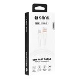 S-Link SL-X203 1 mt 2 A Type C Güvenli Hızlı Data ve Şarj Kablosu