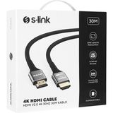 S-Lınk SLX-HD4K30 30 mt Metal V2.0 4K (4096*2160) 30Hz HDMI Kablo