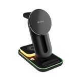 S-Link Sw-Cwf117 Siyah Ayarlanabilir Standlı 15W 3 İn 1 Magsafe Kablosuz Şarj Cihazıı
