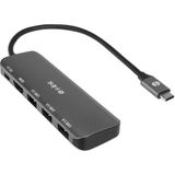 S-Link SW-U518 Gri Metal USB 3 to 3-USB 3.0 1-Type-C PD 1-4K HDMI Adaptör