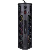 S-link SWV-PRZ010 1.8M 1860 Joule 1.5mm 1 Usb 1 Type C 2.1A/5V 16A 250V 3680W 10'lu Akım Korumalı Priz - Siyah