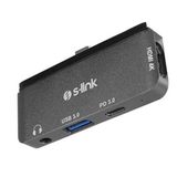 S-Link Swv-Usbc035 Type-C To Hdmı + Pd + Usb 3.0 3.5Mm Aux Port Çevirici Adaptör (Kdo)